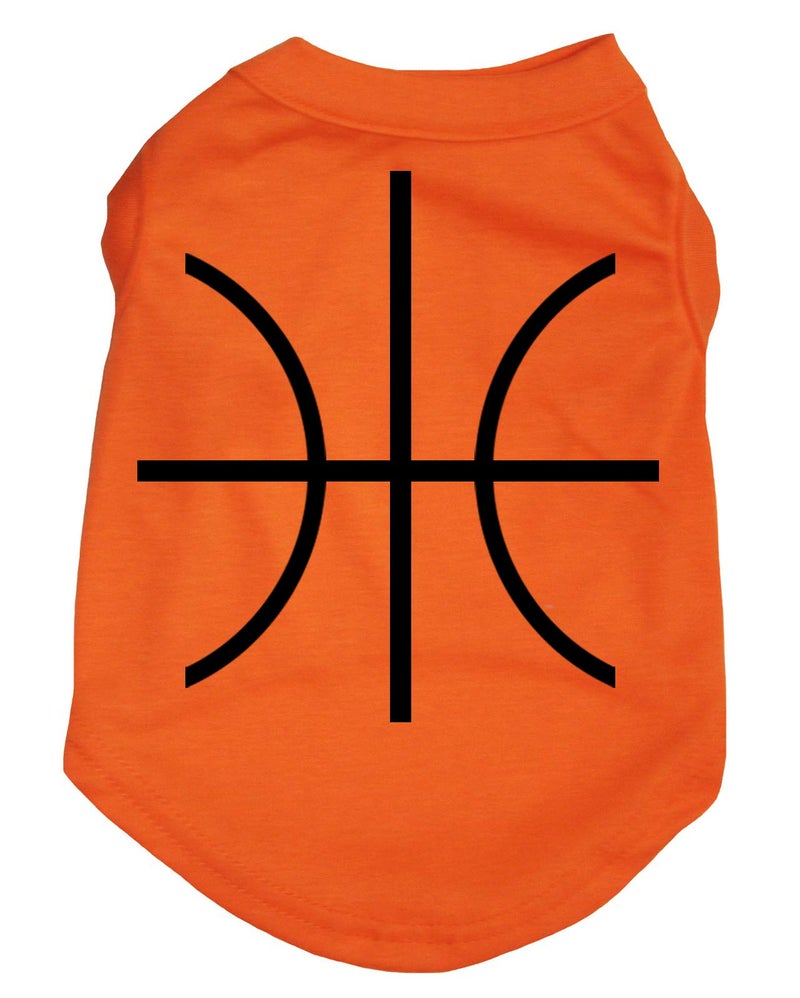 Petitebella Basketball Orange Puppy Dog Shirt (XXX-Large) - Image 1